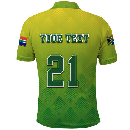Custom South Africa National Cricket Team Polo Shirt Proteas Sports Yellow Style