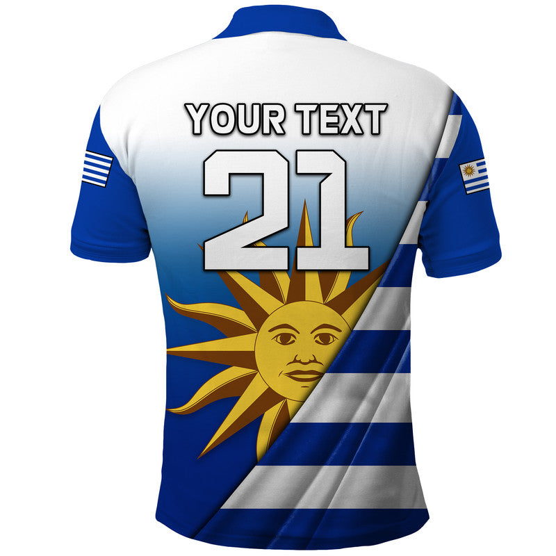 Custom Uruguay Football La Celeste World Cup Polo Shirt