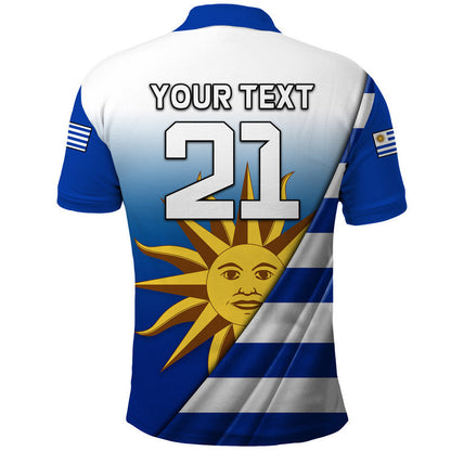 Custom Uruguay Football La Celeste World Cup Polo Shirt