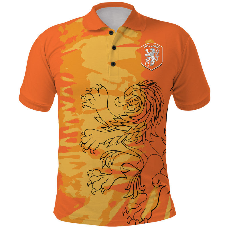 Netherlands Football Oranje Sport Design Polo Shirt
