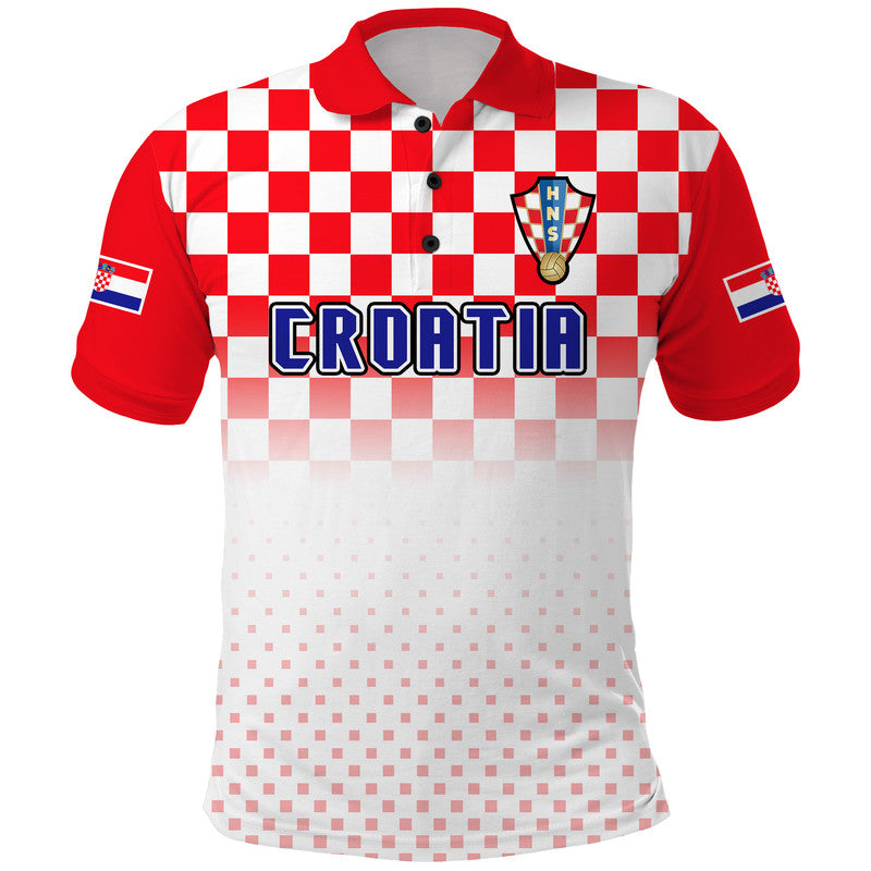 Croatia Hrvatska Football Vibe Polo Shirt