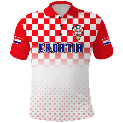 Croatia Hrvatska Football Vibe Polo Shirt