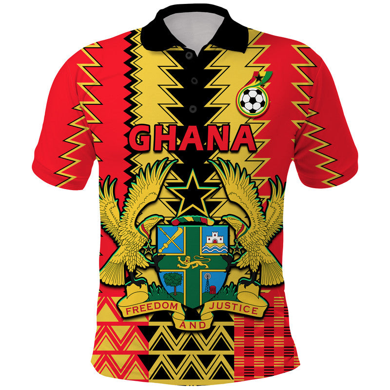 Custom Ghana Football Sport Style Polo Shirt