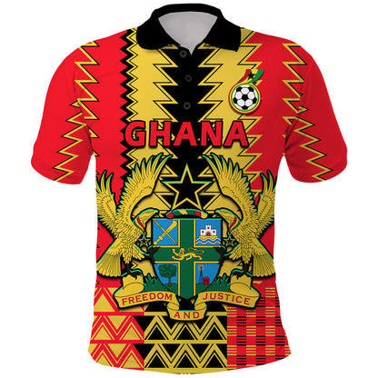Custom Ghana Football Sport Style Polo Shirt