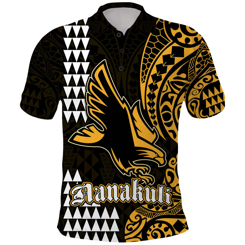 Hawaii Nanakuli High School Polo Shirt Tribal Kakau