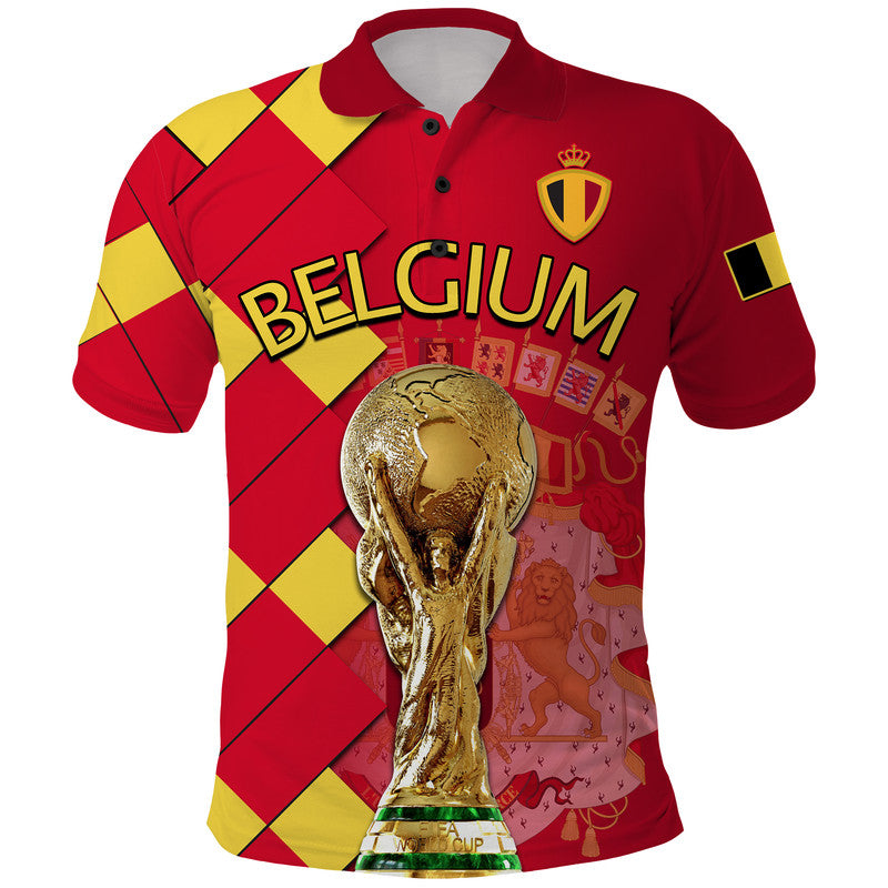 Belgium Football Champions Great Polo Shirt Coat Of Arms