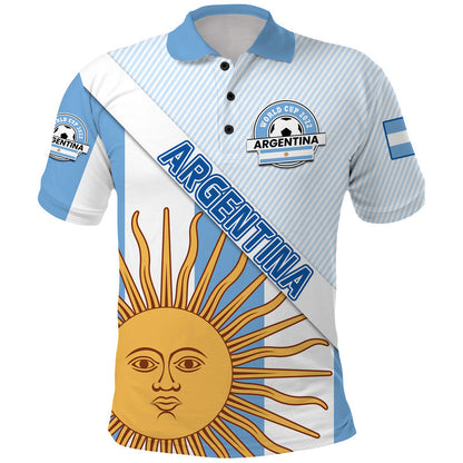 Custom Argentina Sol de Mayo Football Polo Shirt