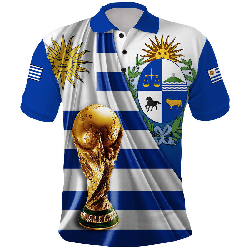 Custom Uruguay Football La Celeste World Cup Polo Shirt