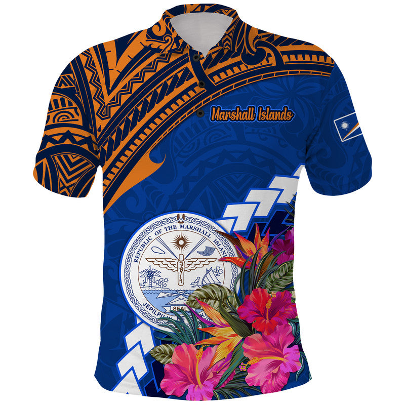 Marshall Islands Coat of Arms Polo Shirt Polynesian Tropical