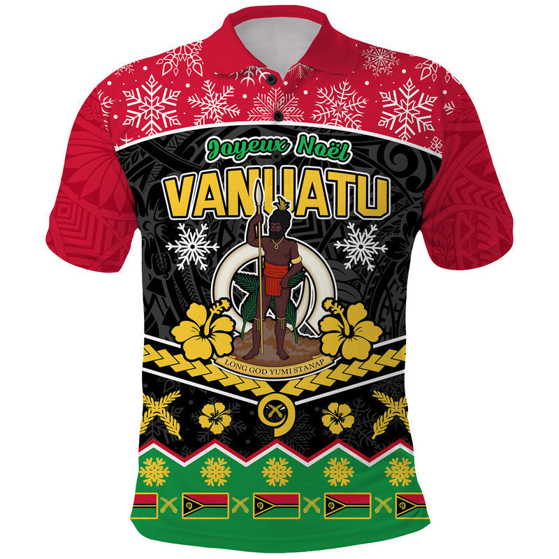 Vanuatu Tribal Polynesian Christmas Vibe Polo Shirt