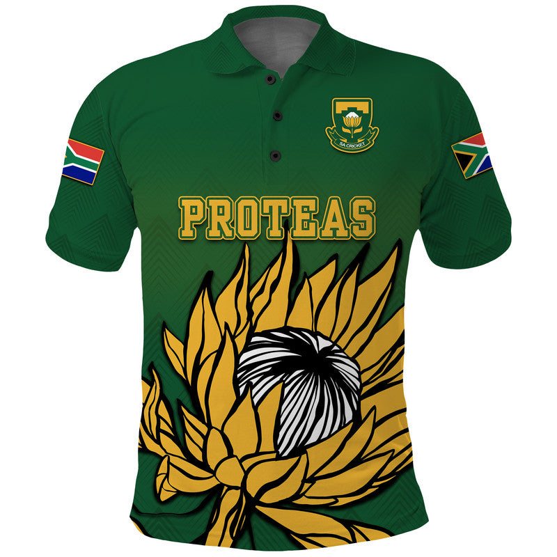 Custom South Africa National Cricket Team Polo Shirt Proteas Sport Green Style