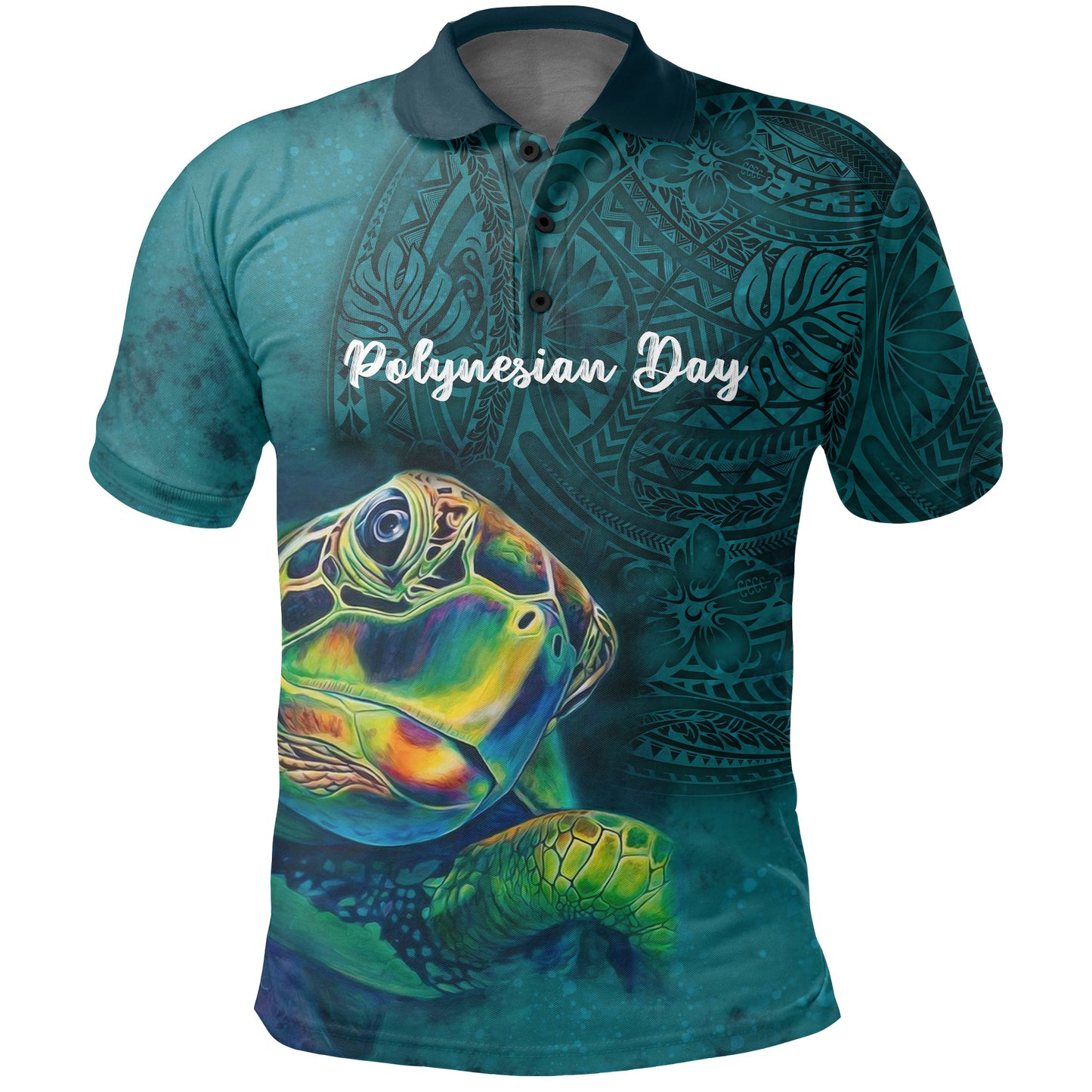 Polynesian Day Polo Shirt Ocean Style