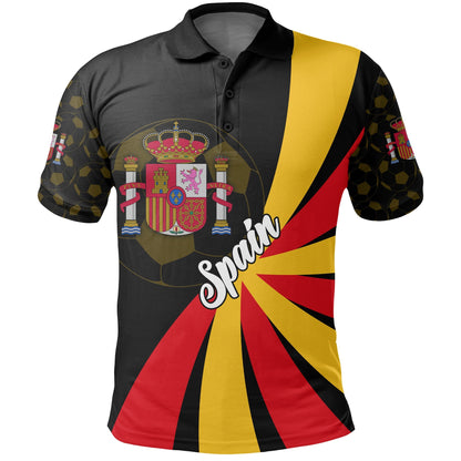 Custom Spain Polo Shirt Football 2021 Sport Style