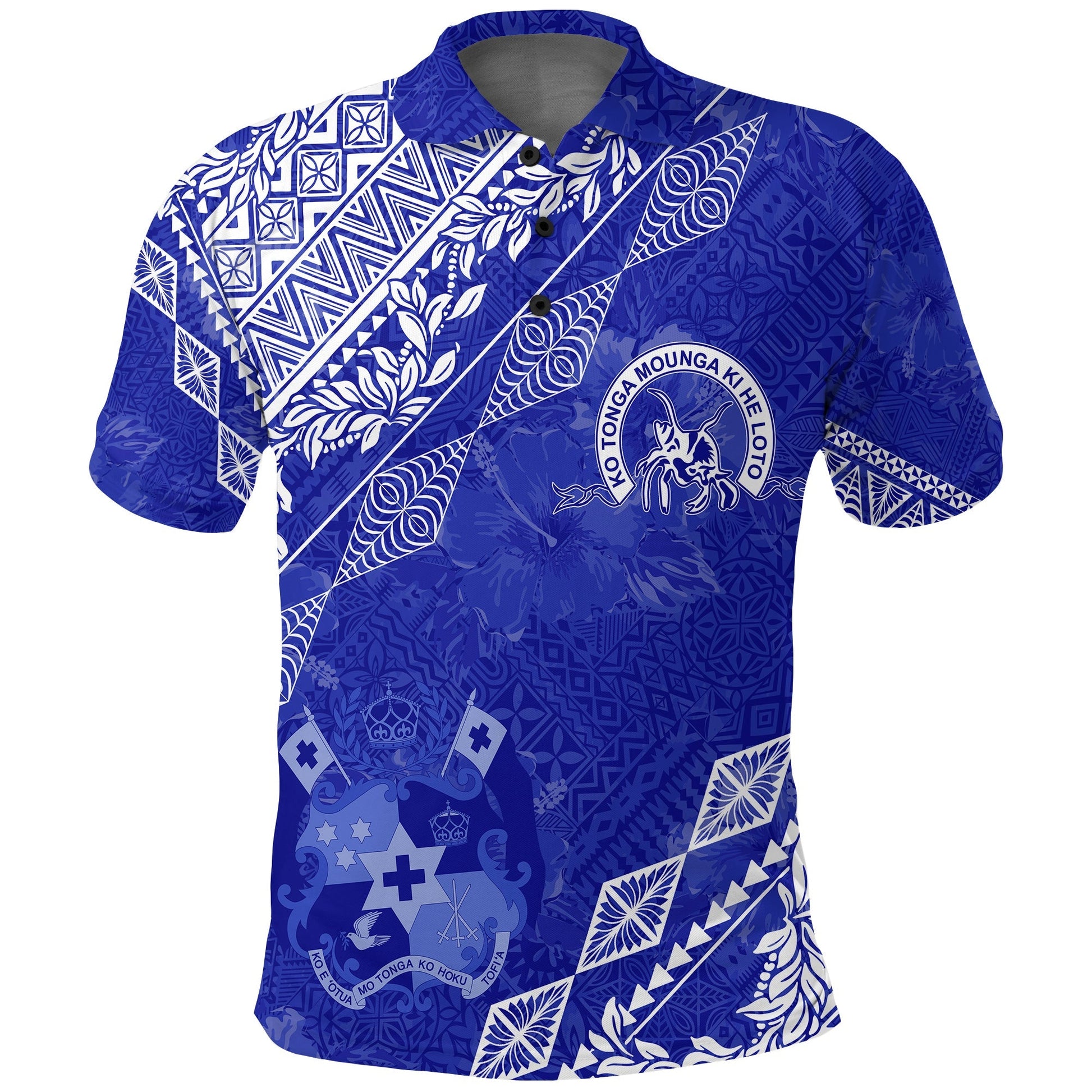 Queen Salote College Tonga Polo Shirt Kupesi Style - Ver01