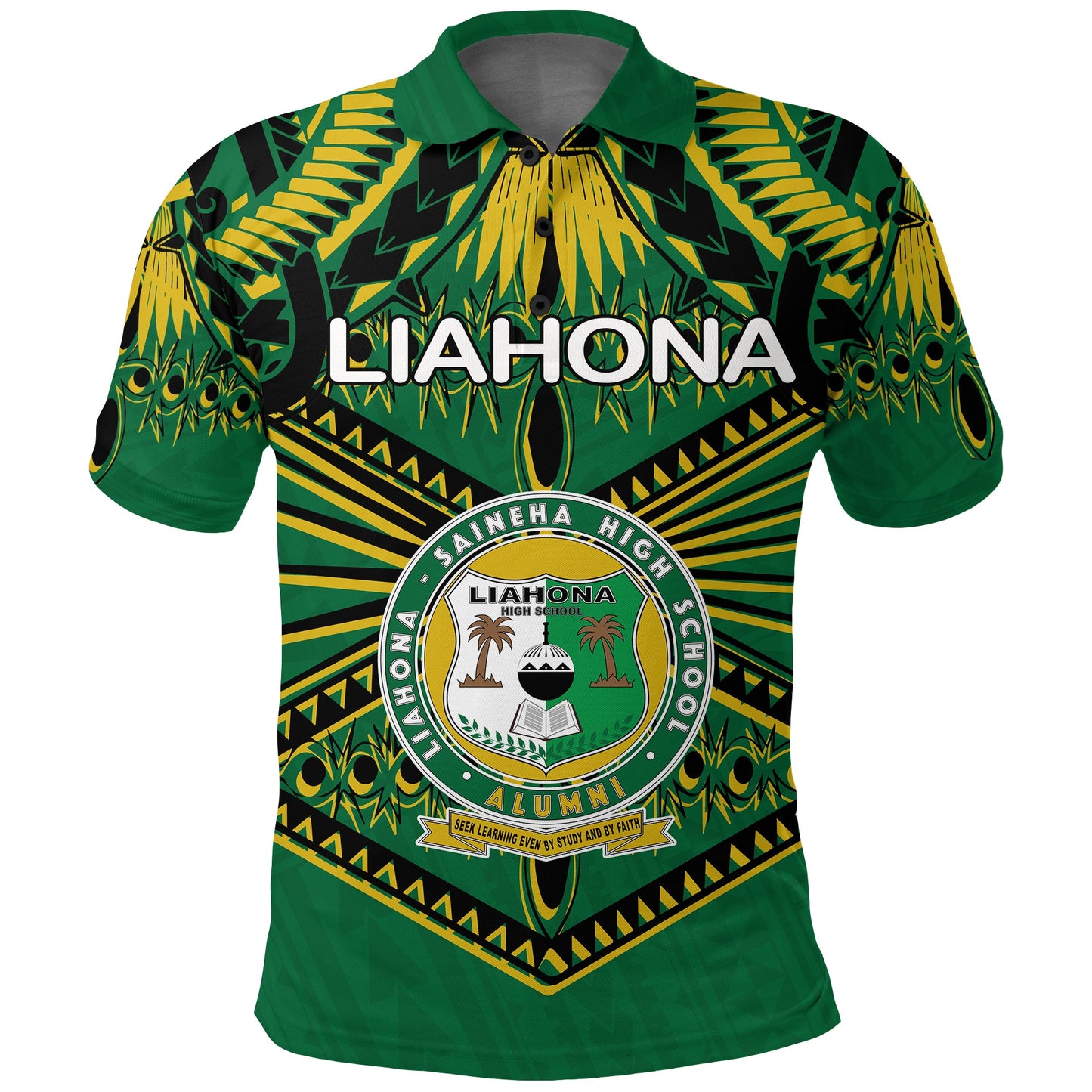 Liahona High School Polo Shirt - Tongan Ngatu