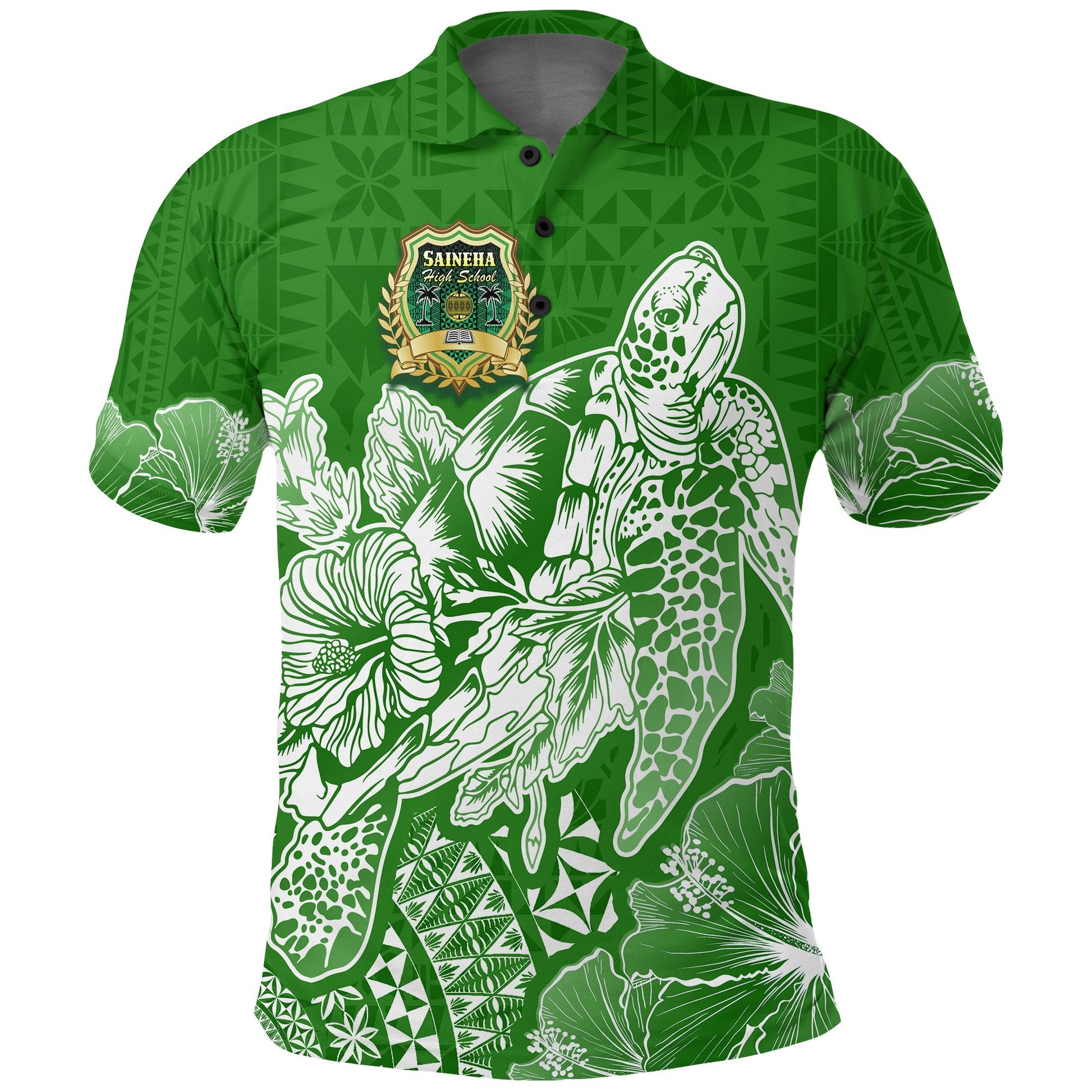 Saineha High School Tonga Polo Shirt Kupesi Style - Ver02