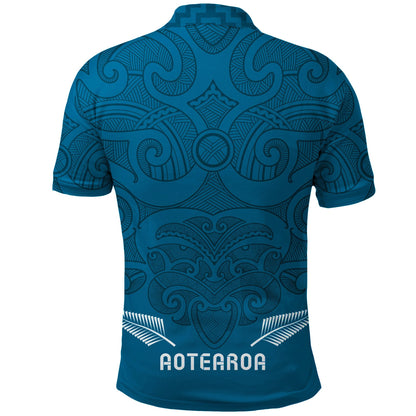 Maori 2021 Polo Shirt - Turquoise Aotearoa Tattoo