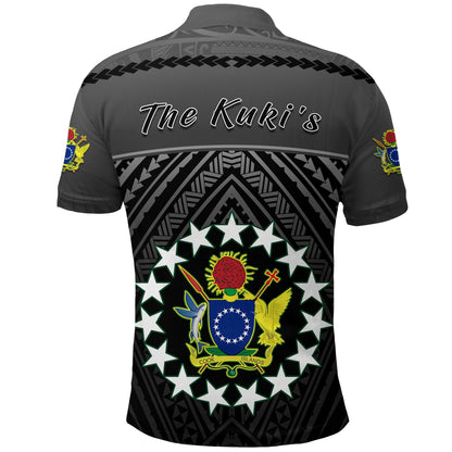 The Kuki's Polo Shirt Cook Islands Rugby Black