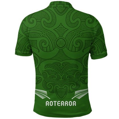 Maori 2021 Polo Shirt - Green Aotearoa Tattoo
