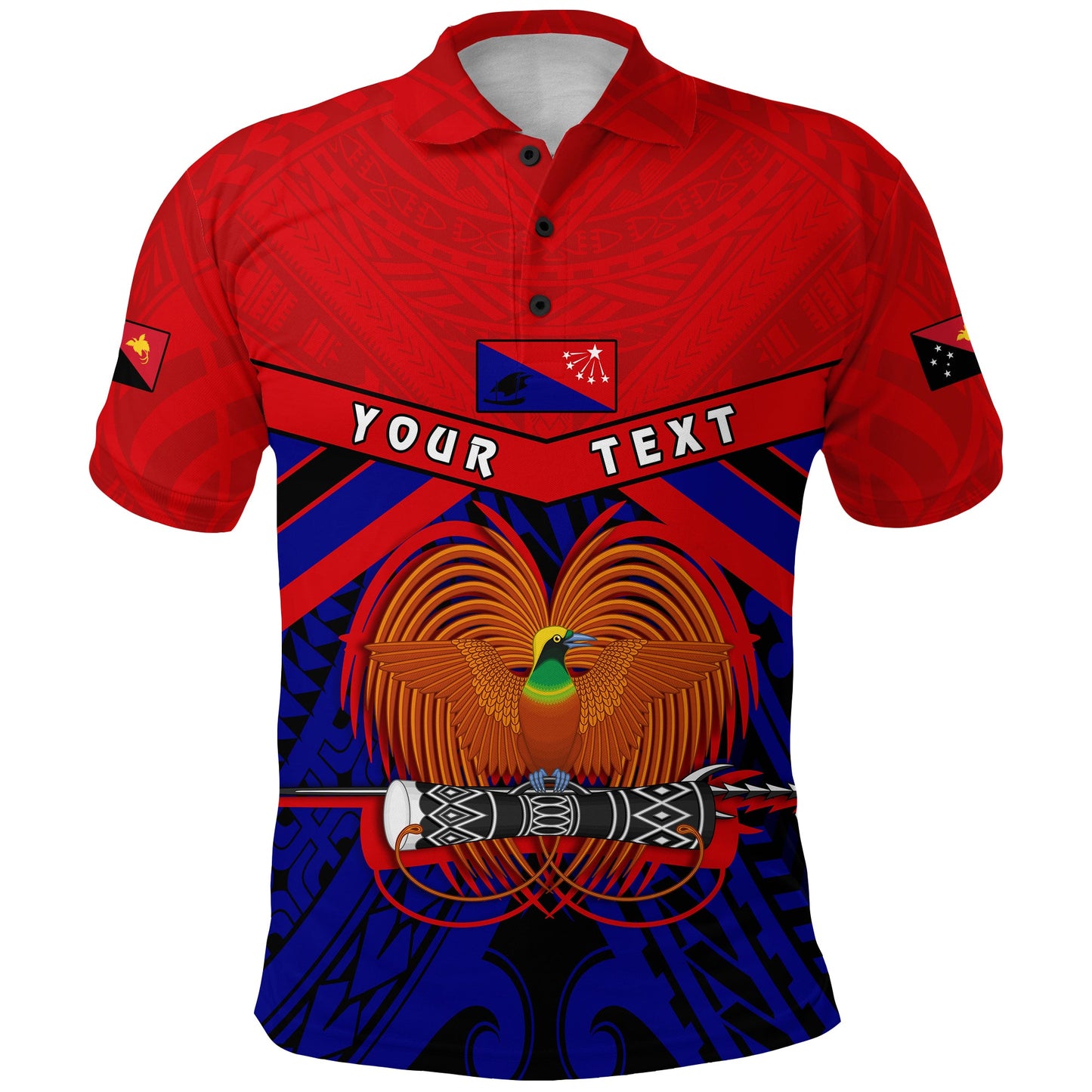 Custom Personalised Central Province Polo Shirt Papua New Guinea