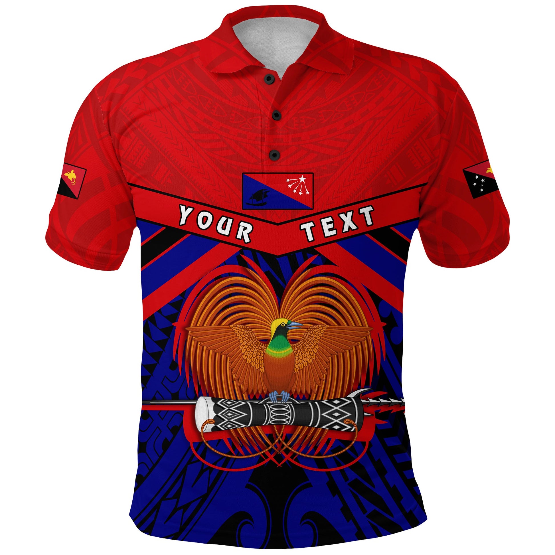 Custom Personalised Central Province Polo Shirt Papua New Guinea