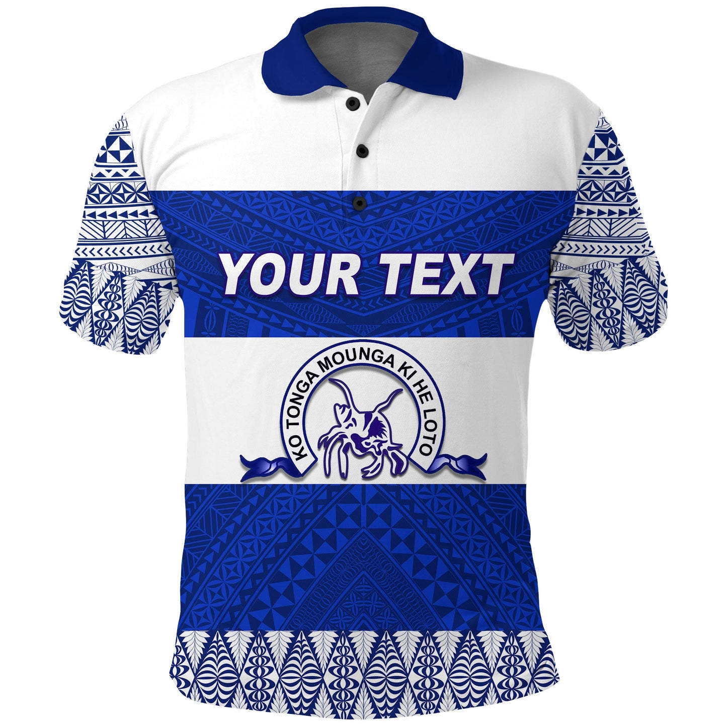 Custom Personalised Tupou College Toloa Polo Shirt Version Special