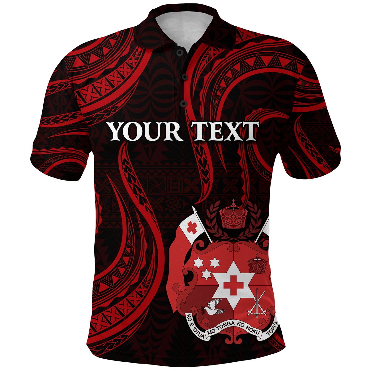 Custom Personalised Tonga Pattern Polo Shirt Always Proud