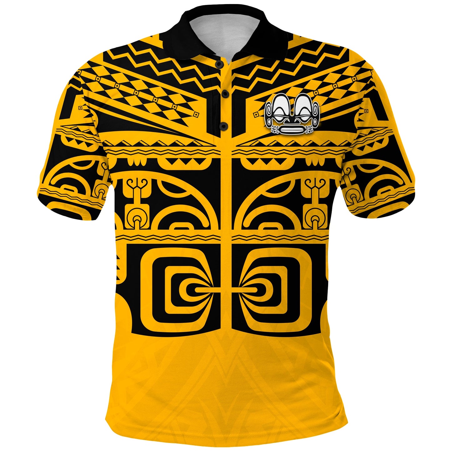 Marquesas Islands Polo Shirt - Marquesas Tattoo Version 02