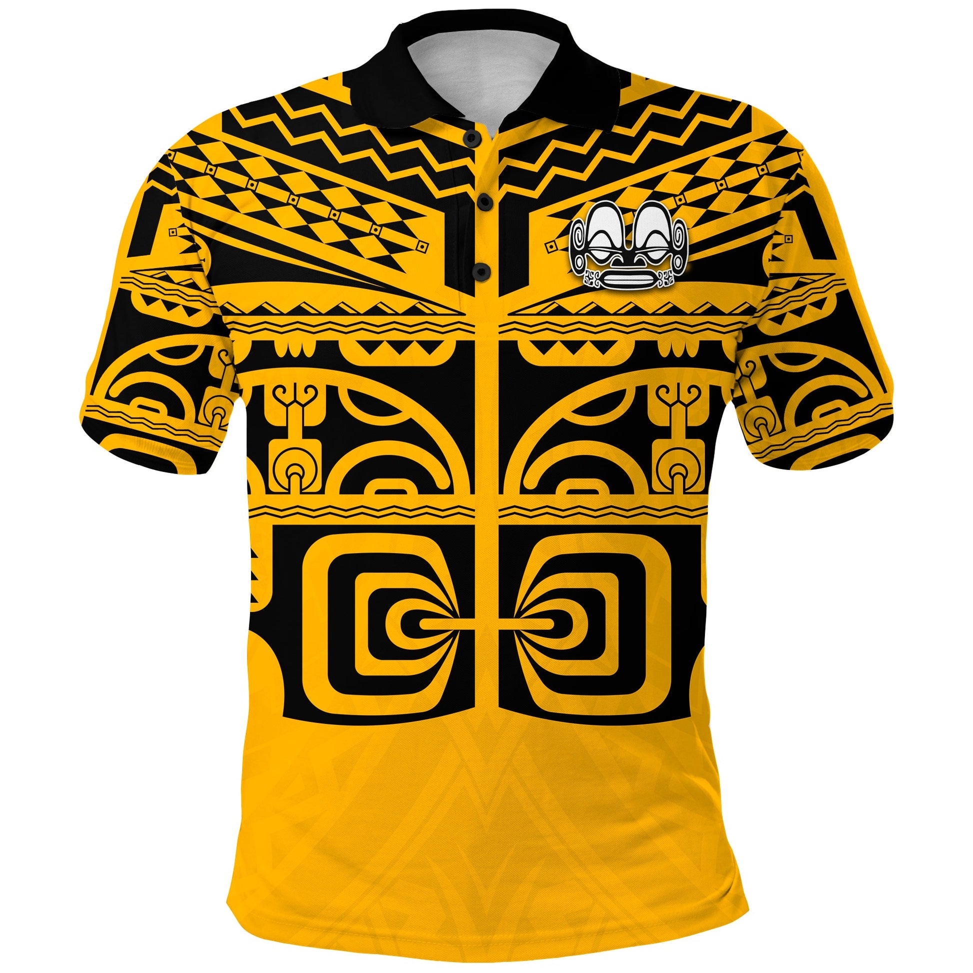 Marquesas Islands Polo Shirt - Marquesas Tattoo Version 02