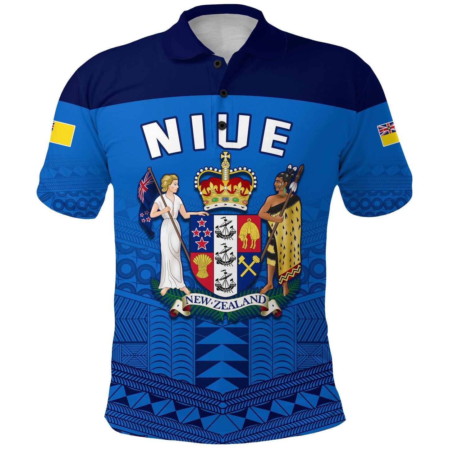 Niue Polo Shirt Rock of Polynesia