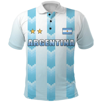 Argentina Football Polo Shirt Argentina Champions