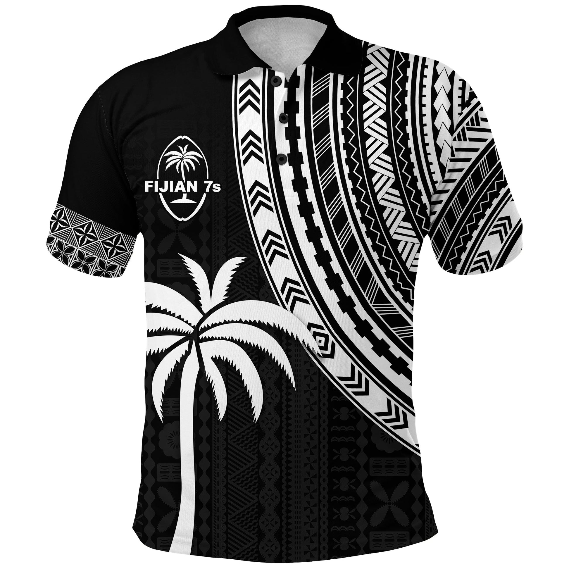 Fiji Rugby Sevens Polo Shirt Fijian 7s Tapa Polynesian