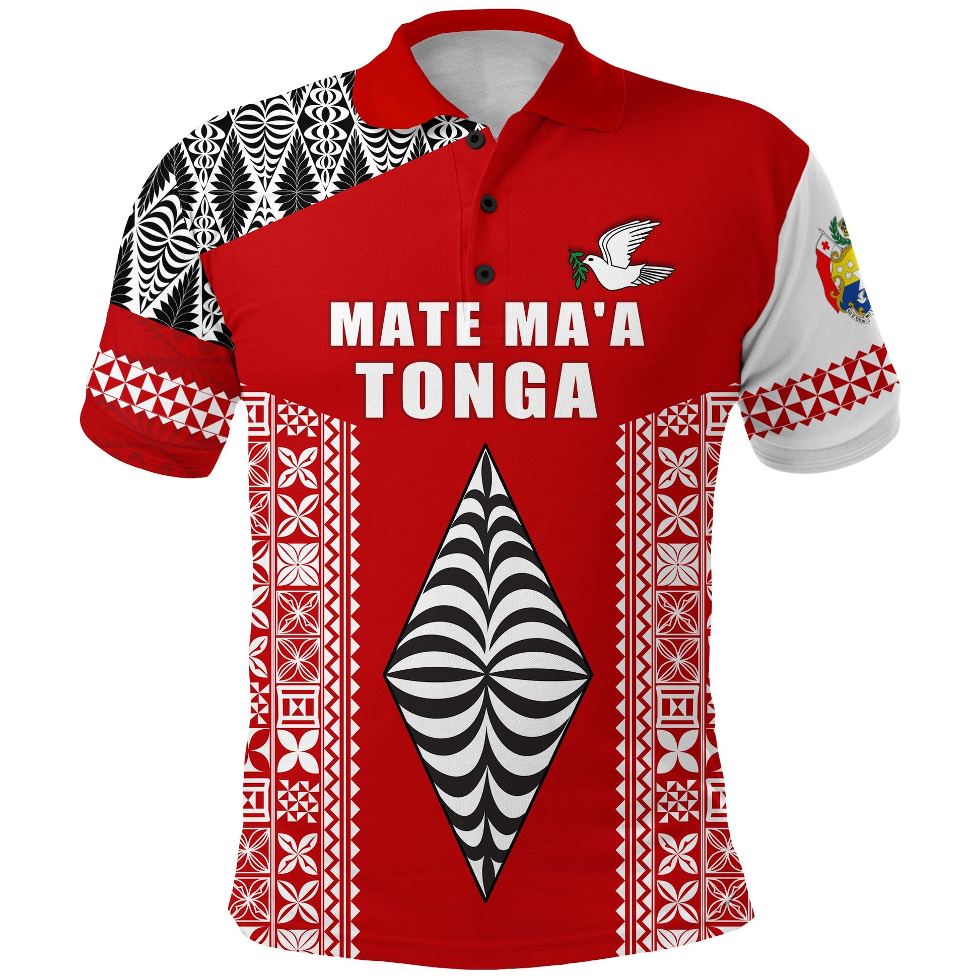 Tonga Rugby Polo Shirt - Mate Ma'a Tonga