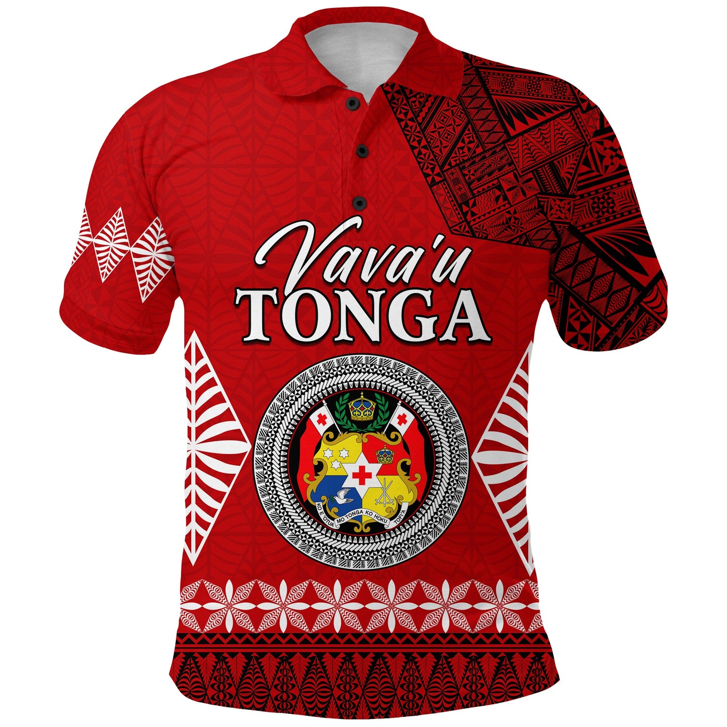 Vava u Tonga Polo Shirt Tongan Ngatu