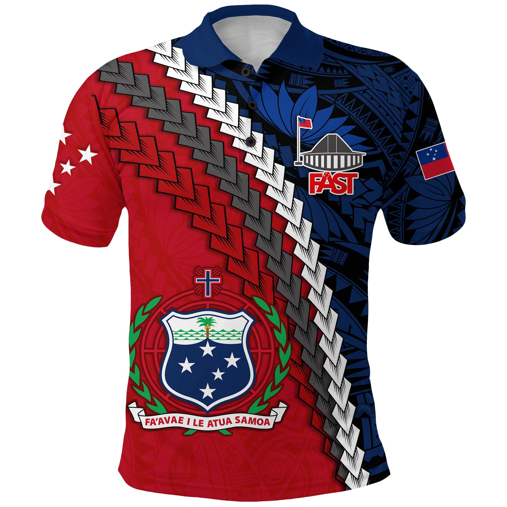 F.A.S.T Samoa Polo Shirt Polynesian