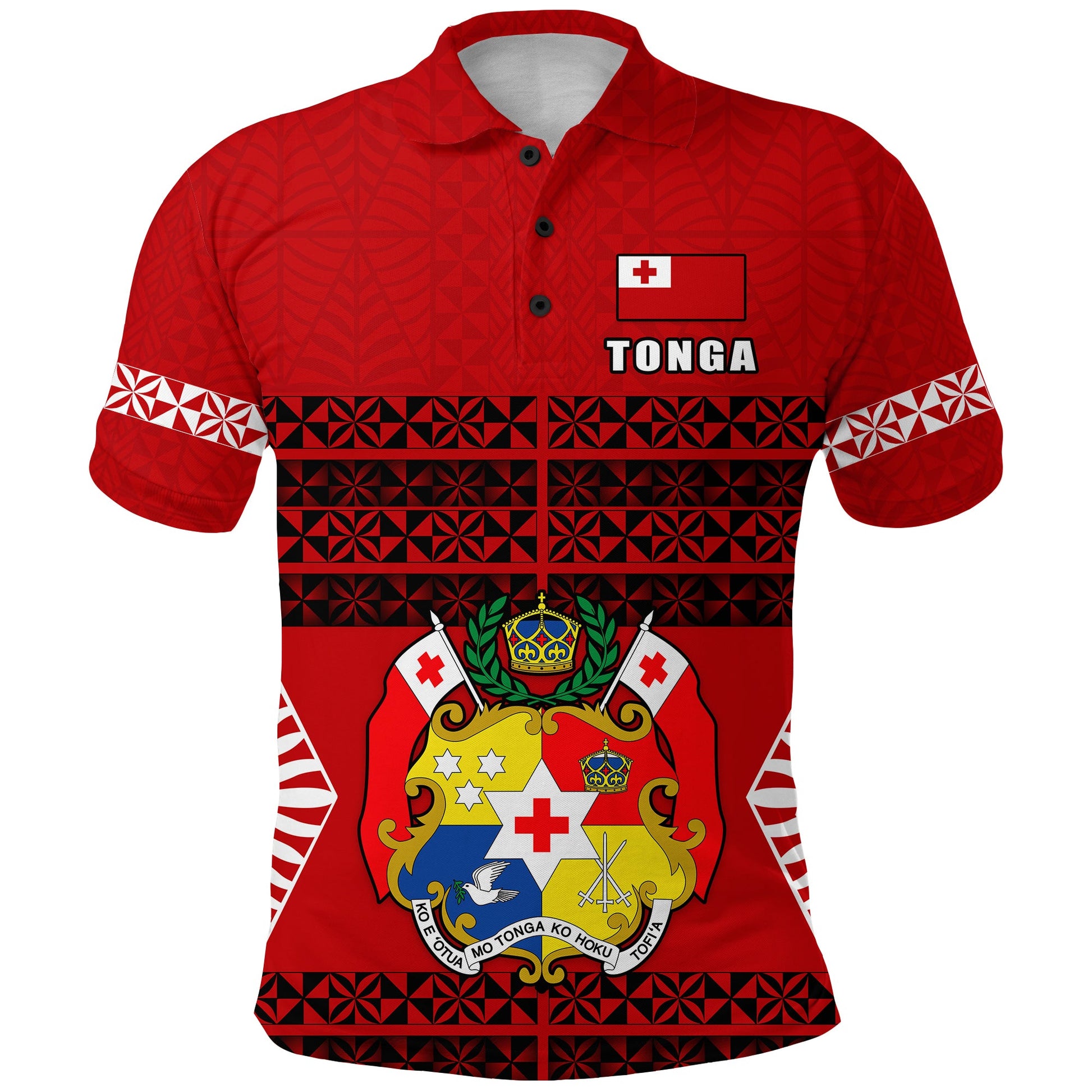 Tonga Polo Shirt - Tongan Pattern