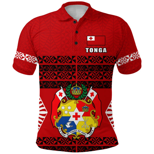 Tonga Polo Shirt - Tongan Pattern