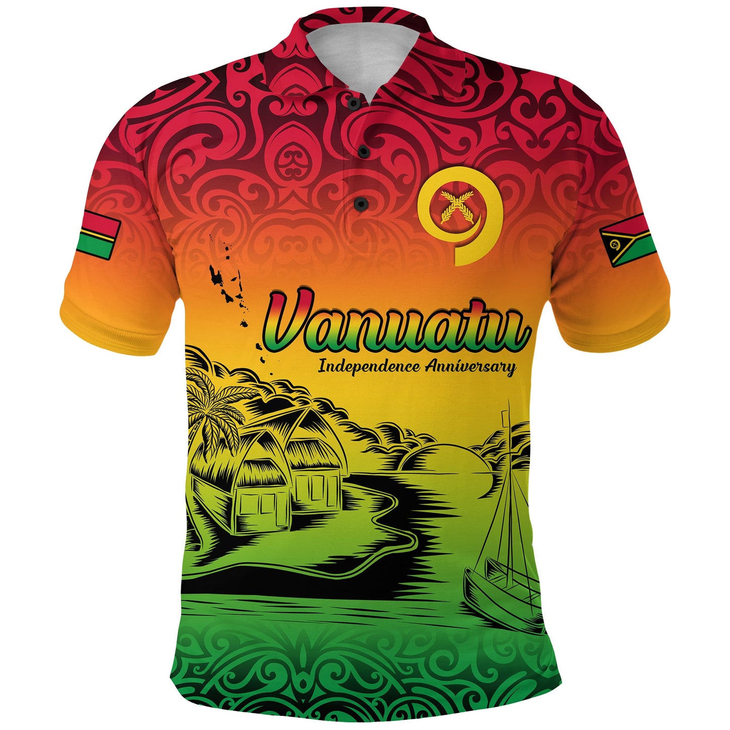 Vanuatu Peaceful Polo Shirt - Independence Anniversary