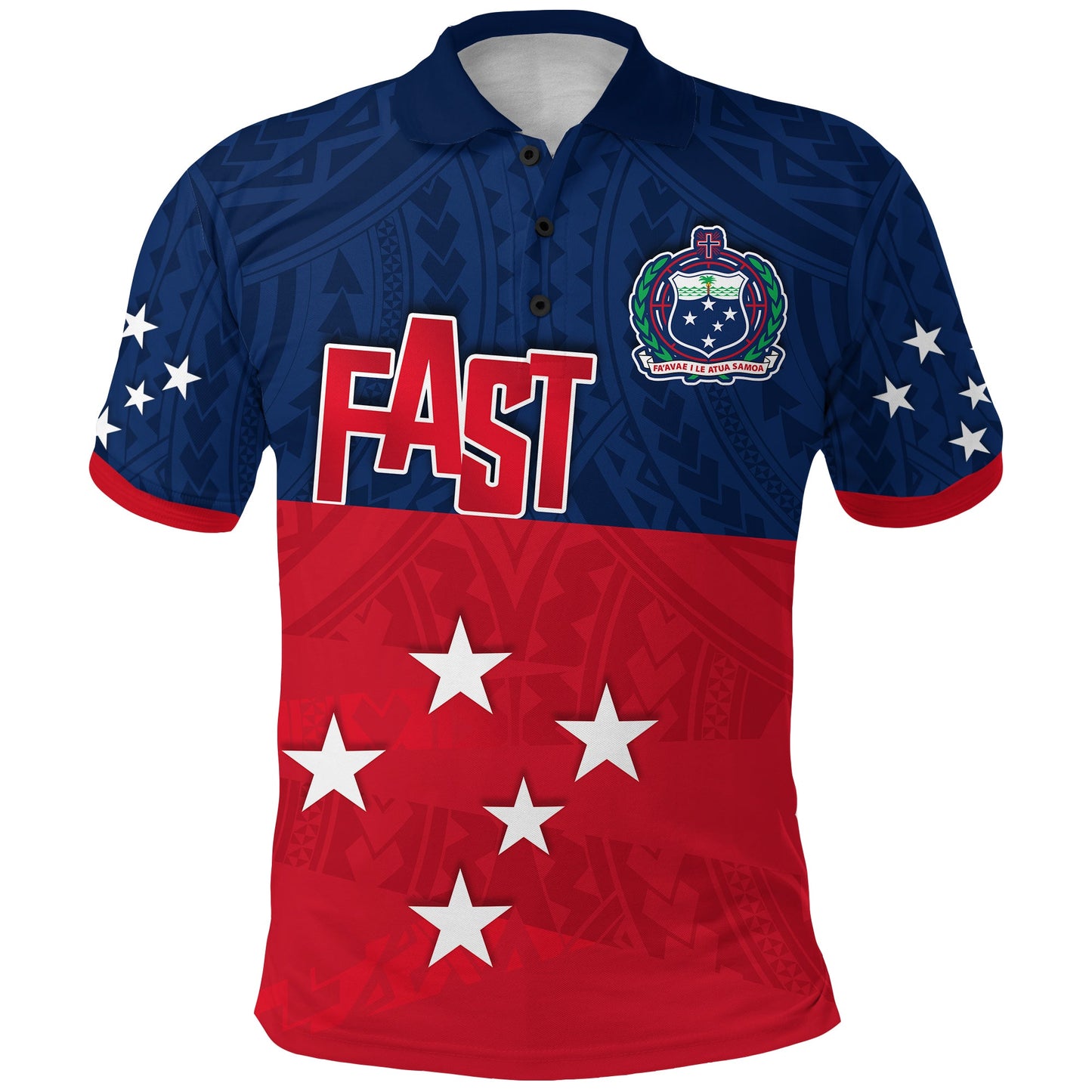 F.A.S.T Samoa Polo Shirt Polynesian Enthusiasm