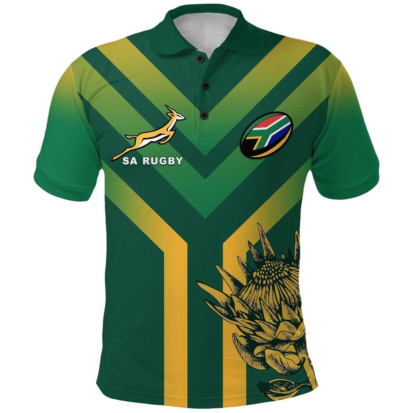 South Africa Rugby 2021 Polo Shirt Bokke Version Special