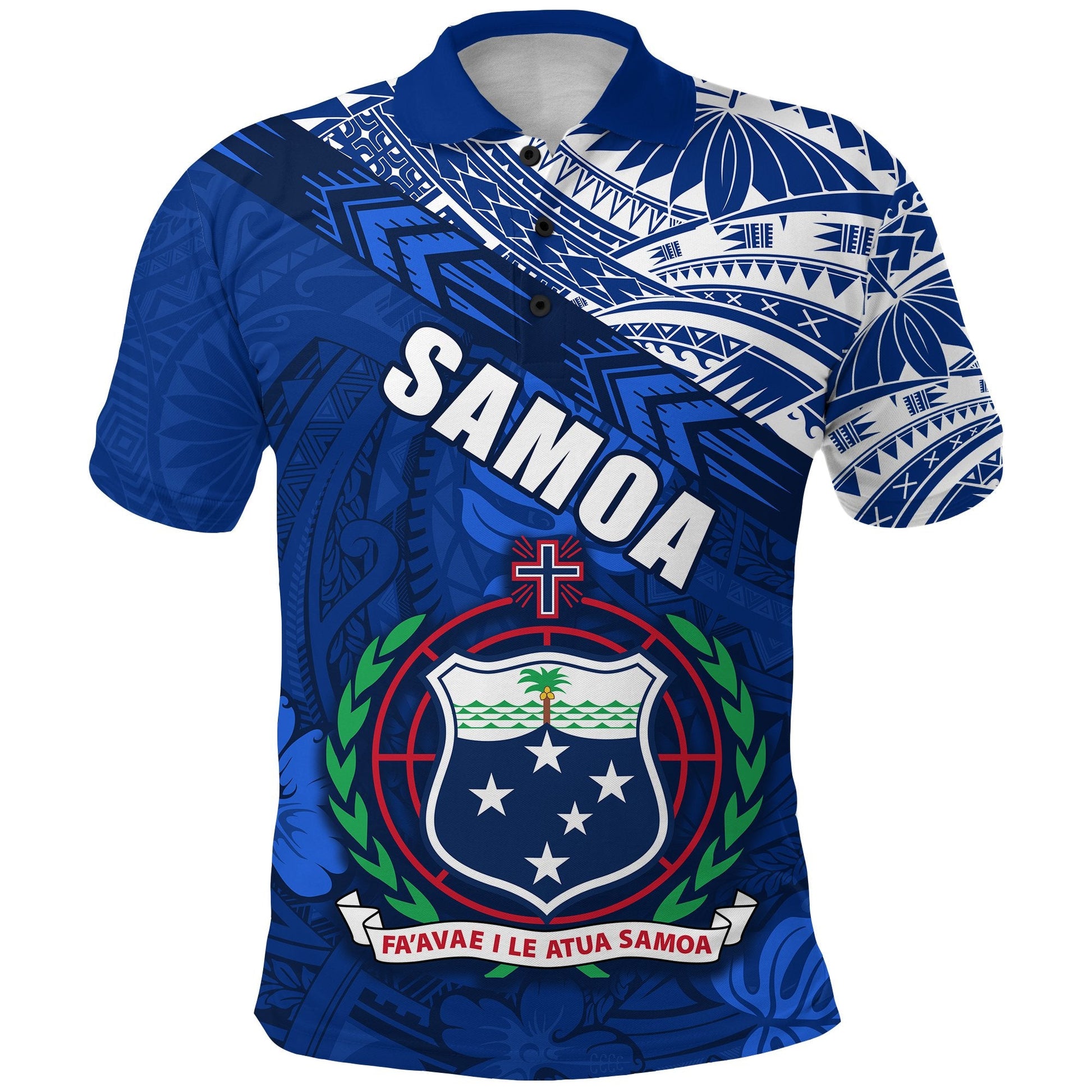 Samoa Rugby Polo Shirt Spirit Manu Samoa