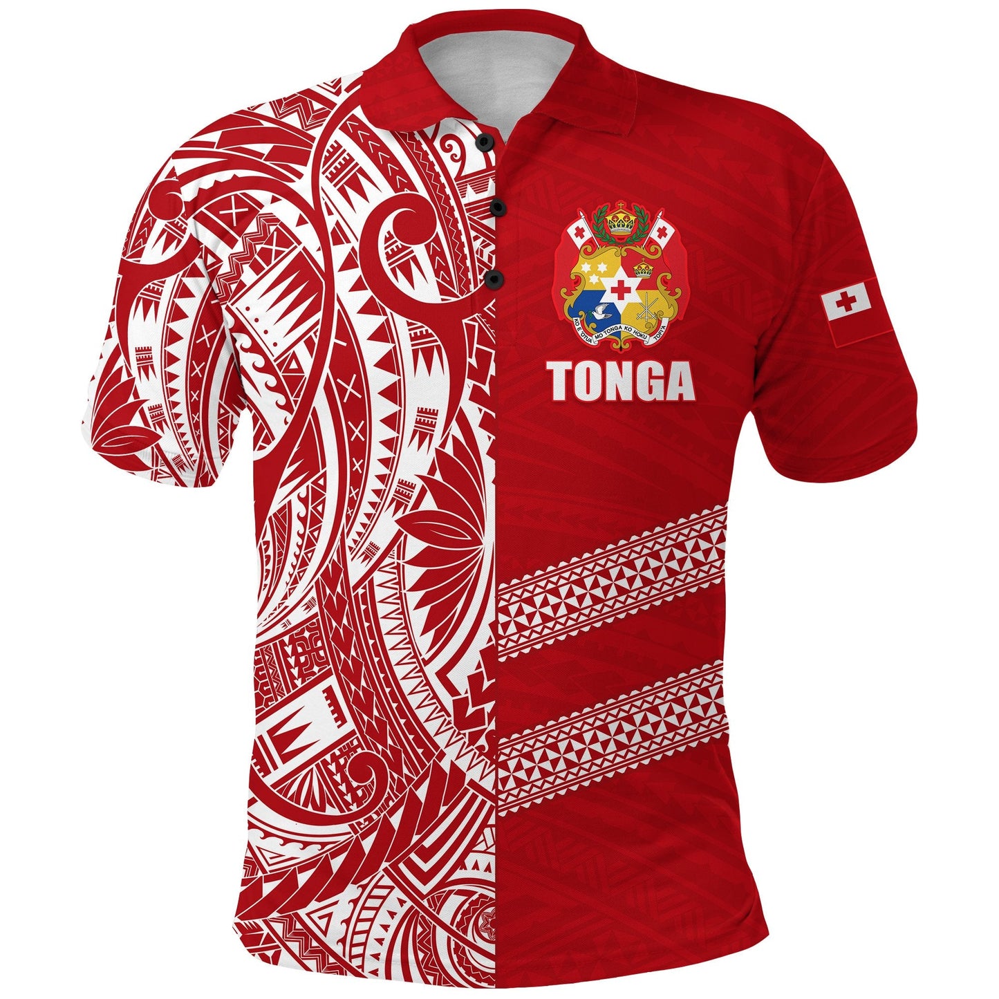 FILIAI Tonga Rugby Polo Shirt Rustic