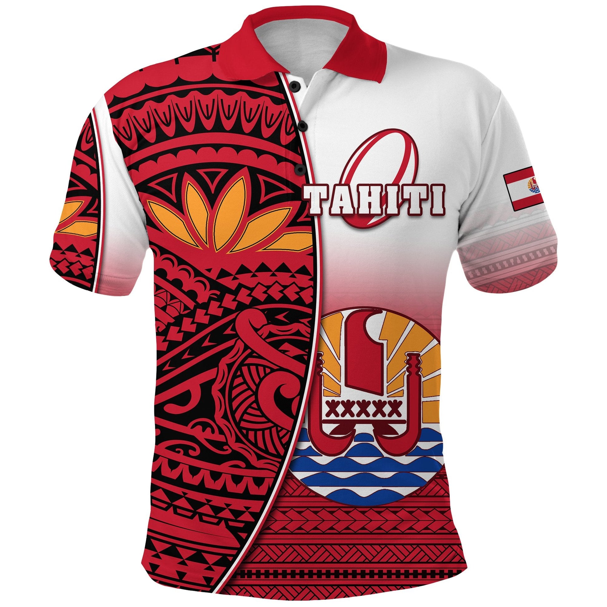 Tahiti Rugby Polo Shirt Impressive