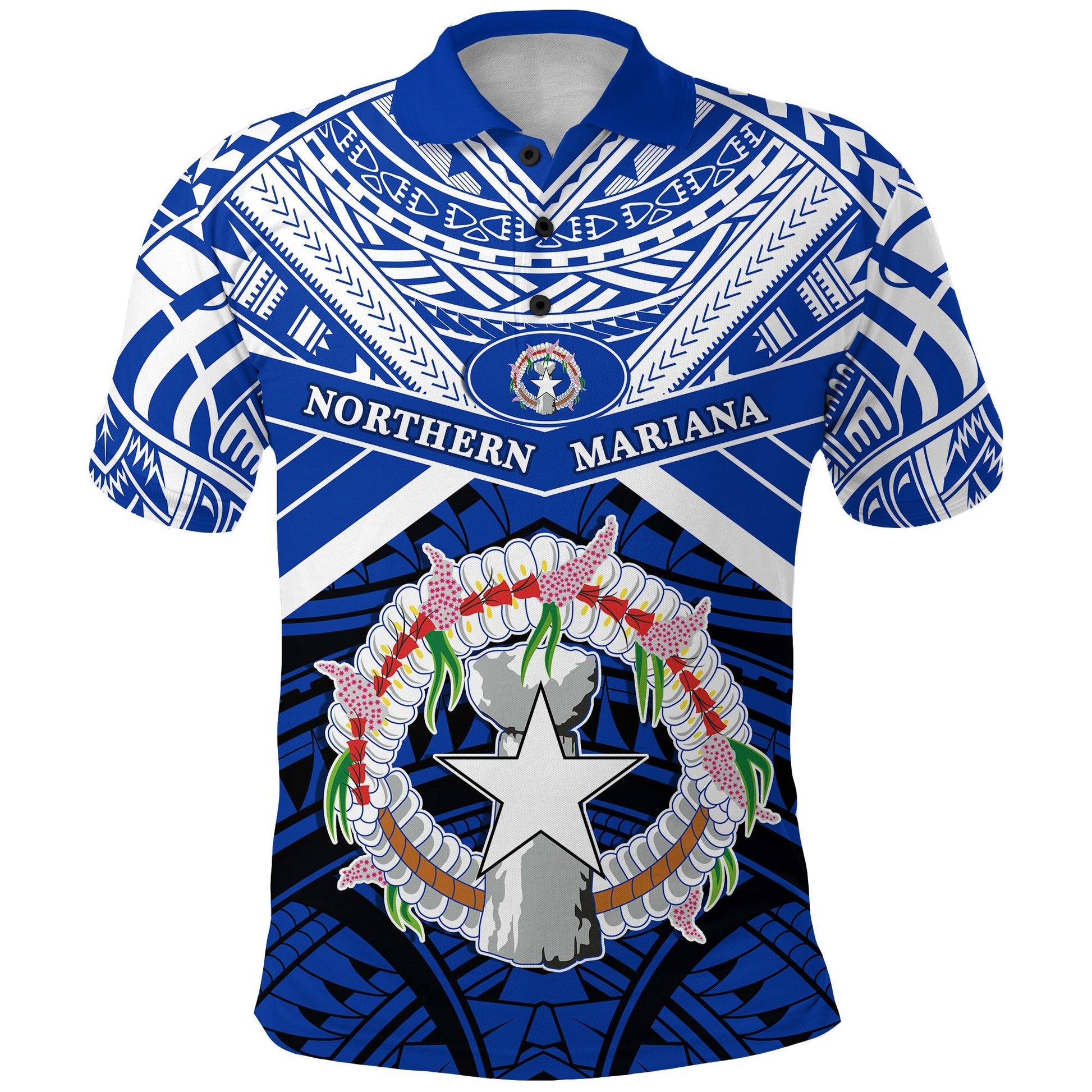 Northern Mariana Islands Rugby Polo Shirt Spirit - CNMI