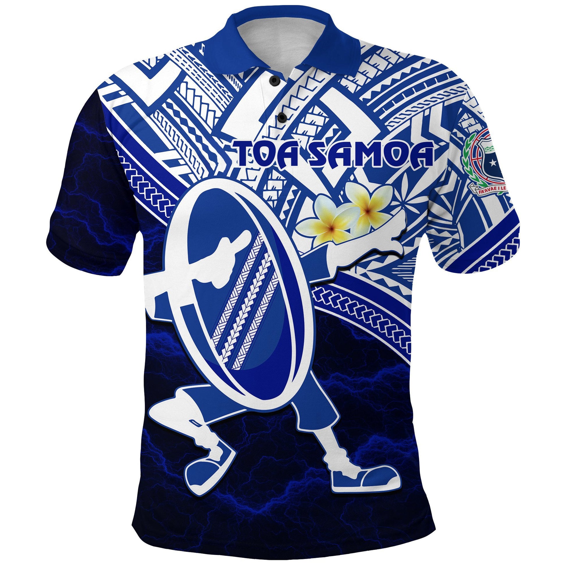Toa Samoa Rugby Polo Shirt Dab Trend Creative RLT7