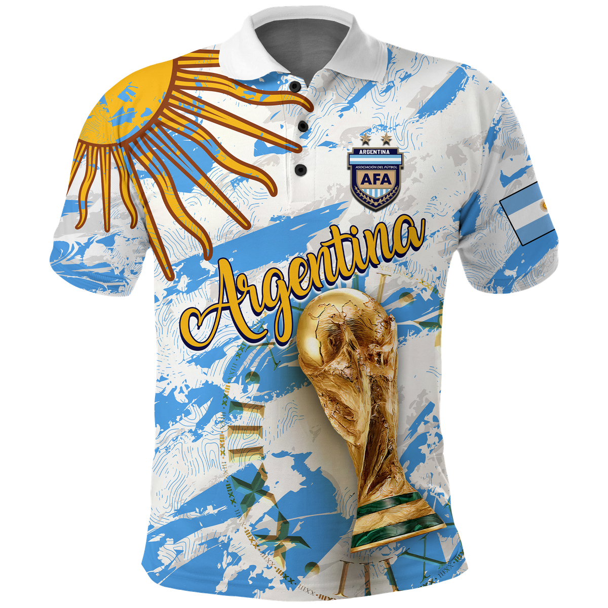 Argentina Polo Shirt Football 2022