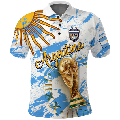 Argentina Polo Shirt Football 2022
