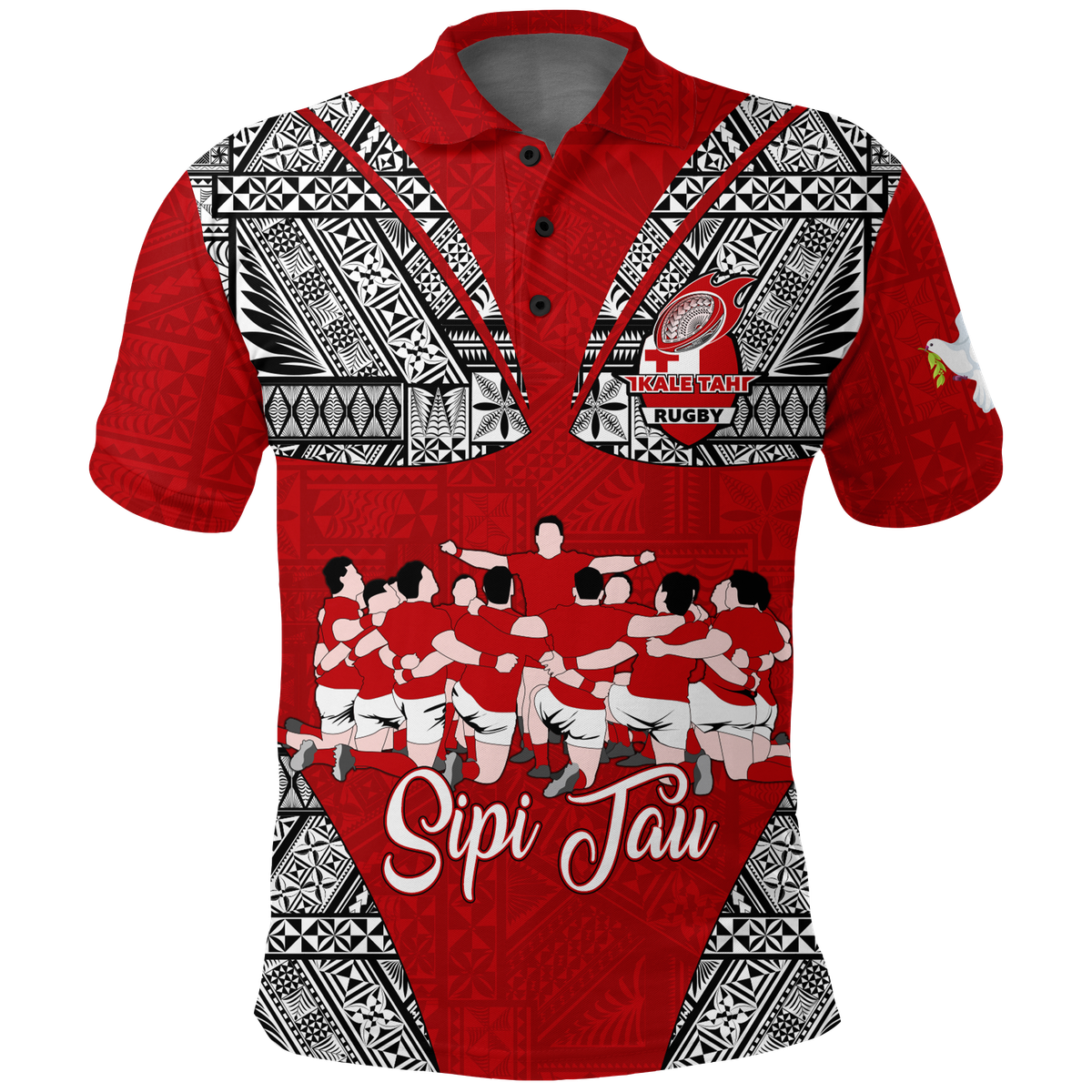 Tonga Rugby Ikale Tahi Sipi Tau Polo Shirt