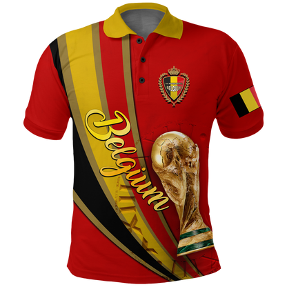 Custom Belgium Polo Shirt Football 2022