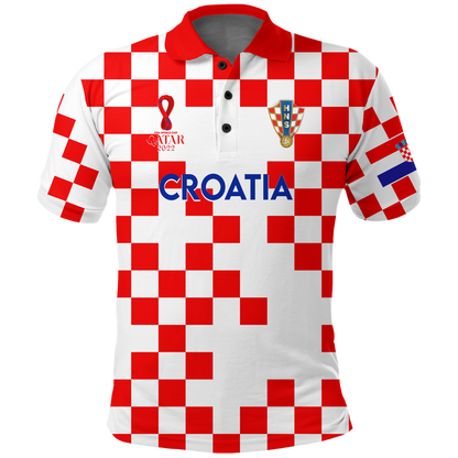 Custom Croatia Polo Shirt Football 2022